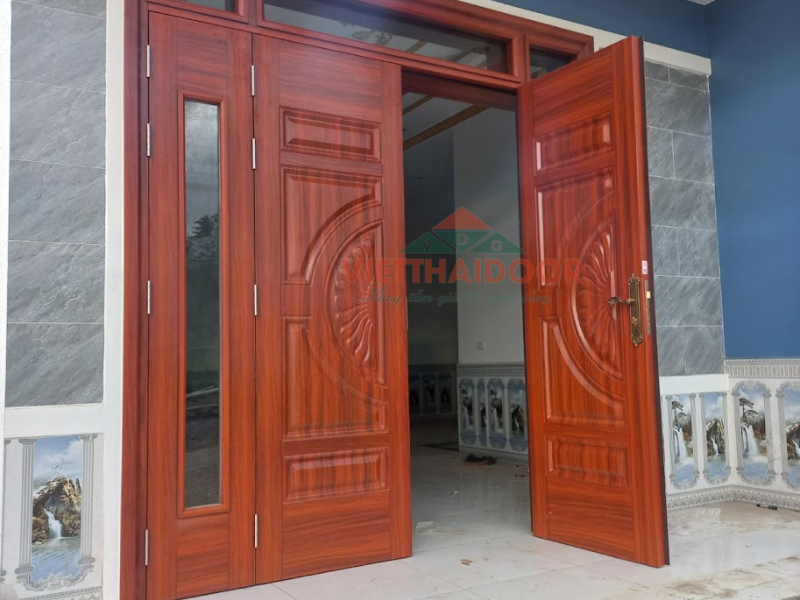 Những công trình thực tế đã sử dụng cửa thép vân gỗ 4 cánh